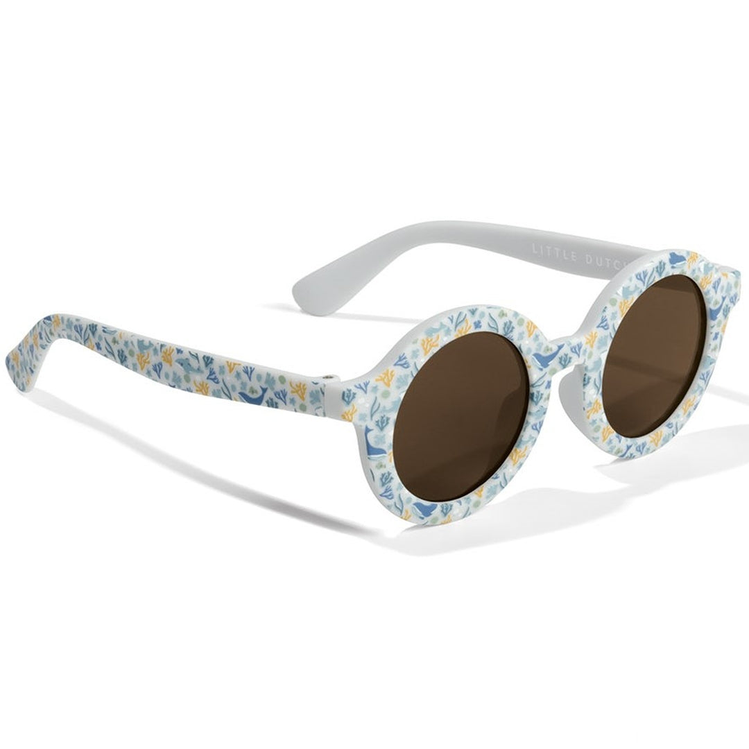 Little Dutch Ocean Dreams Blue Sonnenbrille für Kinder – blaue Frontansicht