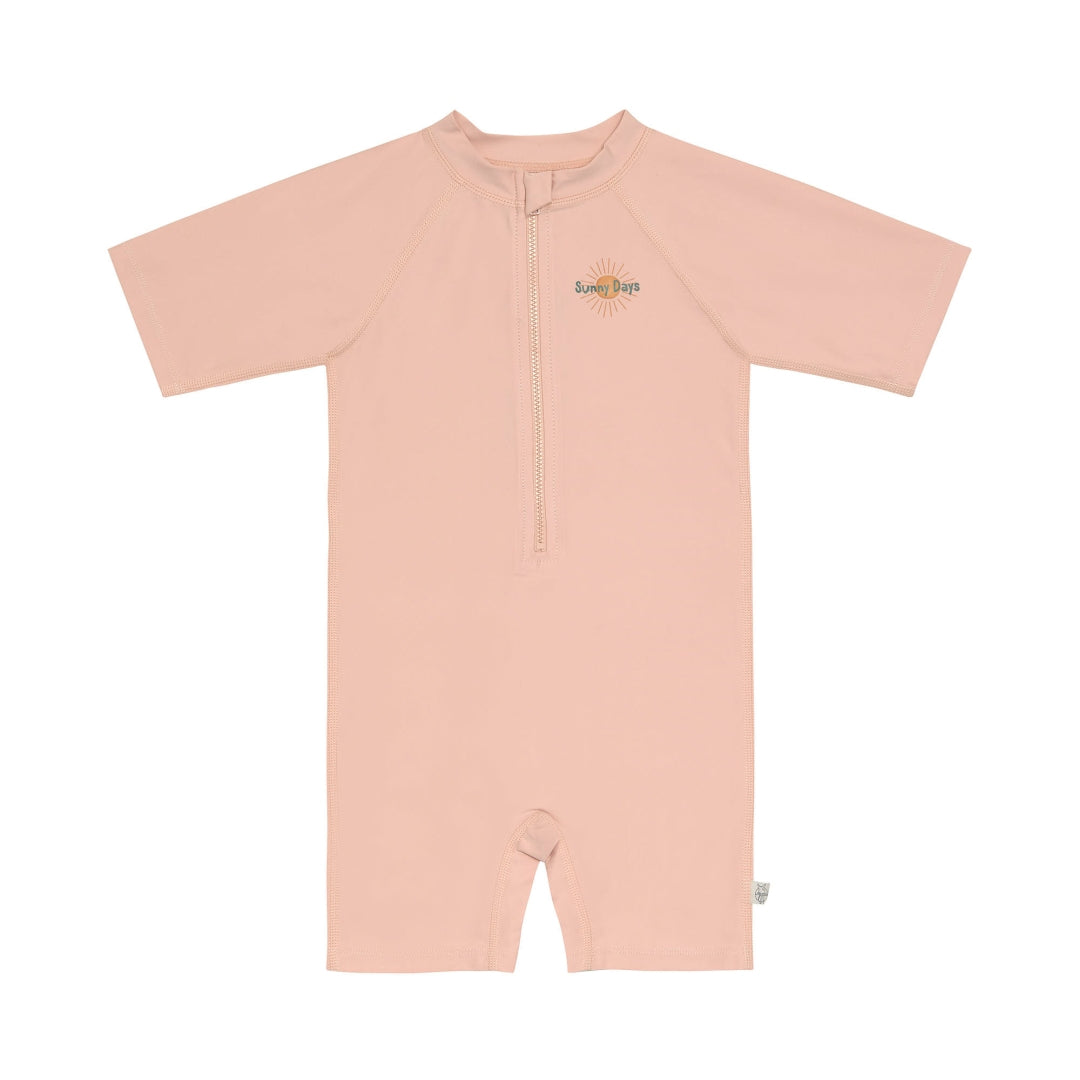 Lässig UV-Badeanzug Kurzarm Rosa in Größe 86 mit UV-Schutz 60