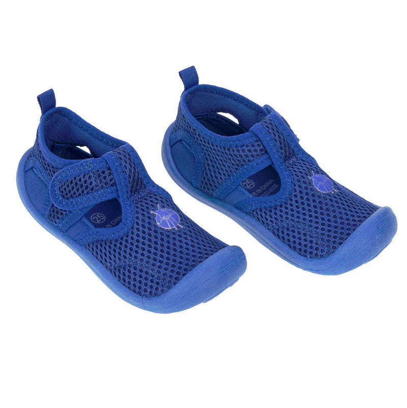 Lässig Kinder-Badeschuhe Blau Größe 19 mit Klettverschluss und flexibler TPR-Sohle