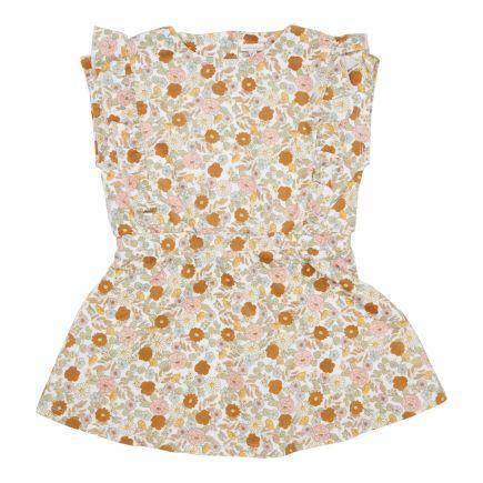 Ärmelloses Kleid Vintage Little Flowers von Little Dutch – Blumenkleid aus Baumwolle mit Rüschen
