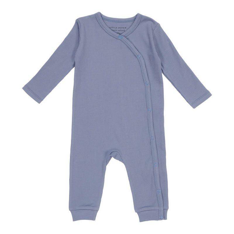 Little Dutch Wickelstrampler Blau Größe 62/68 aus Bio-Baumwolle