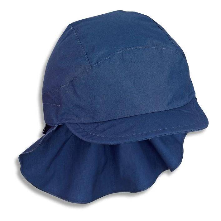 Schirmmütze mit Nackenschutz Marine Gr. 49 – Sterntaler