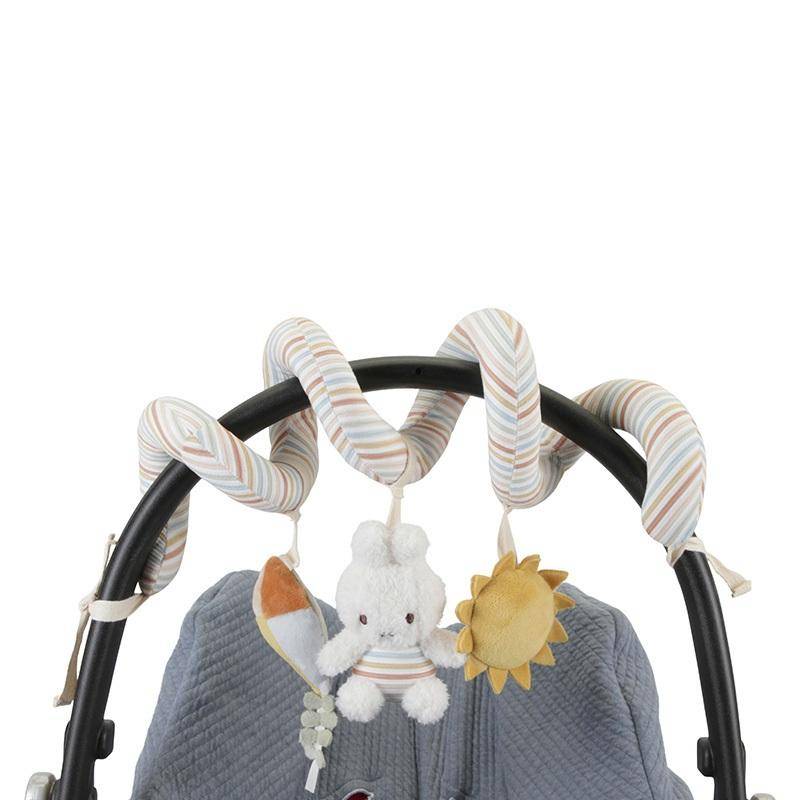 Aktivitätsspirale Vintage Sunny Stripes x Miffy mit weichen Spielelementen