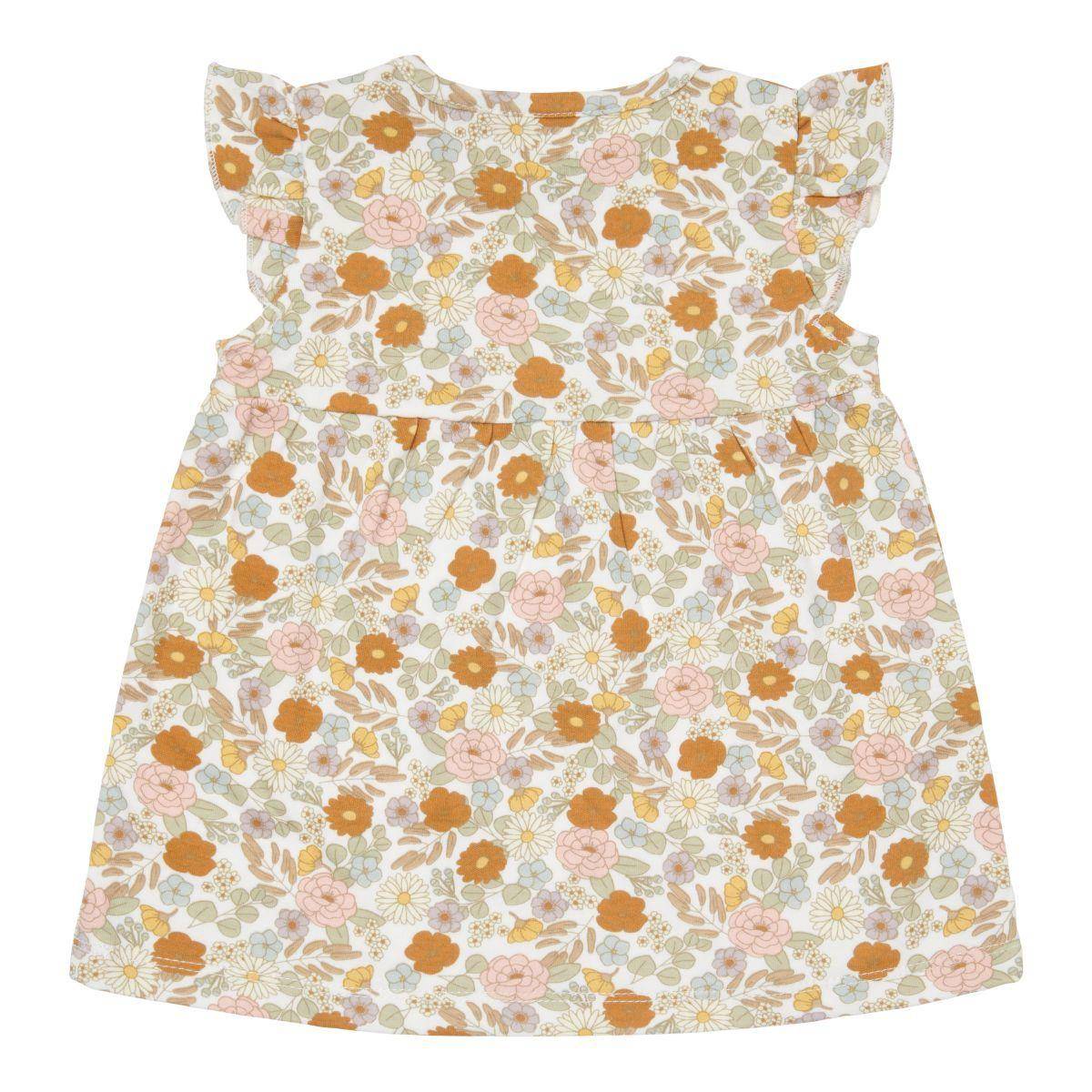 Ärmelloses Vintage Little Flowers Kleid – Detailansicht