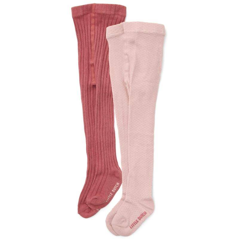 Little Dutch Strumpfhosen-Set 2 Paar Multi in Rosa-Tönen