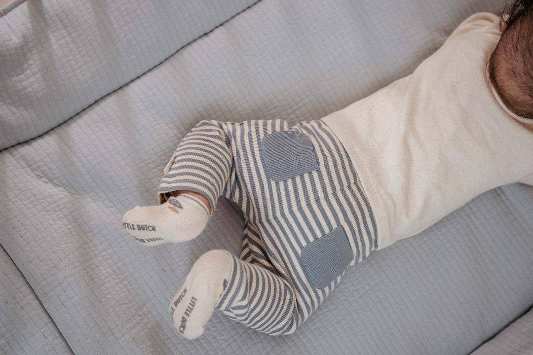 Pantalones Stone Blue Stripe | Little Dutch
