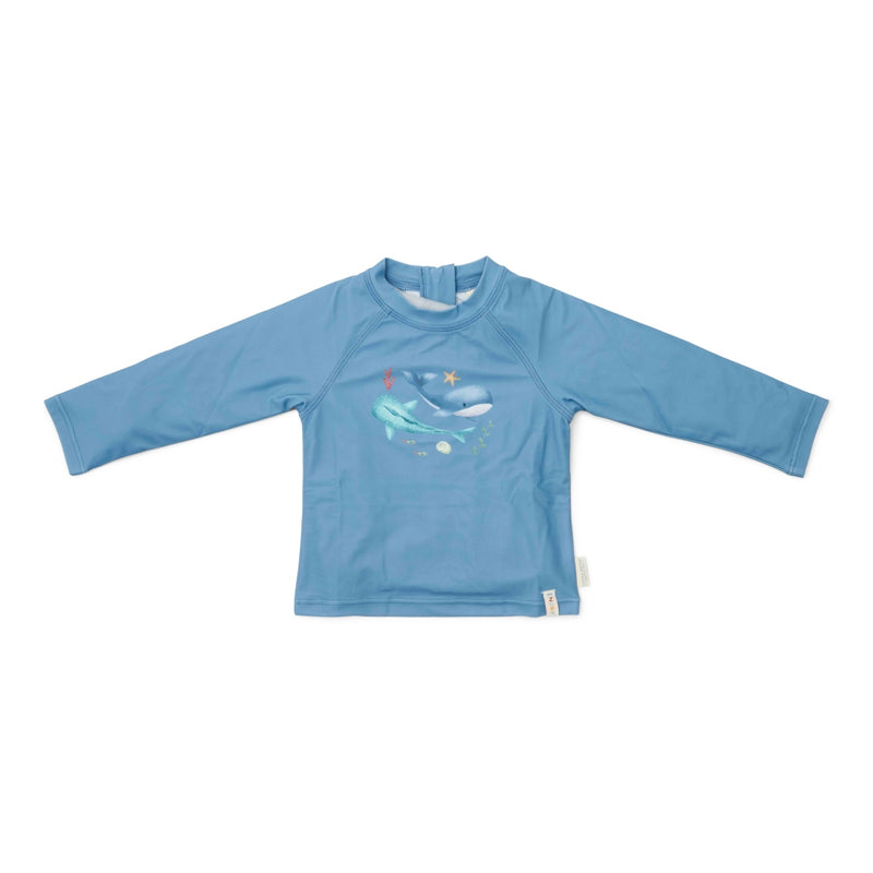 Langärmeliges Schwimmshirt Ocean Blue Größe 86/92