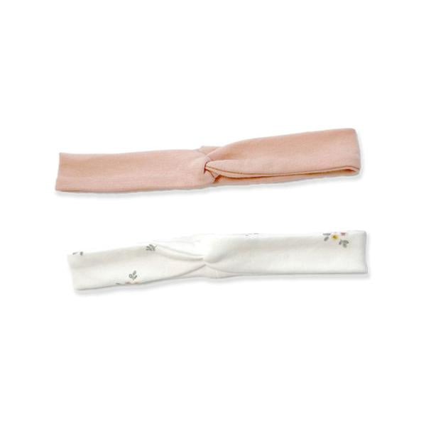 Little Dutch Stirnbänder 2er-Set in Creme und Pink, Größe 2