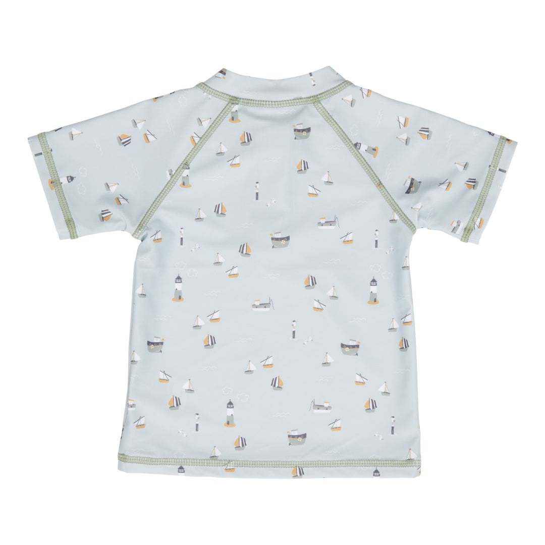 Badeshirt Sailors Bay Olive mit Lichtschutzfaktor 50+ – zweite Ansicht