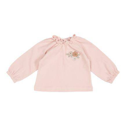 Camiseta de manga larga para bebé Vintage Little Flowers Soft Pink 50/56 | Little Dutch