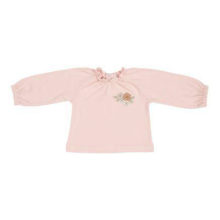 Camiseta de manga larga para bebé Vintage Little Flowers Soft Pink 50/56 | Little Dutch