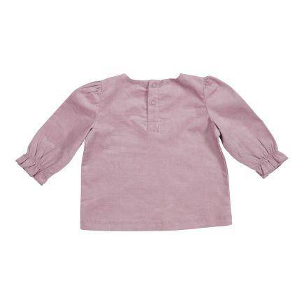 Langarmshirt Vintage Little Flowers Mauve Cord