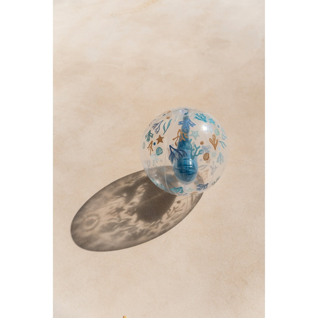 Ocean Dreams Blue Strandball – aufblasbarer transparenter Ball mit Wal