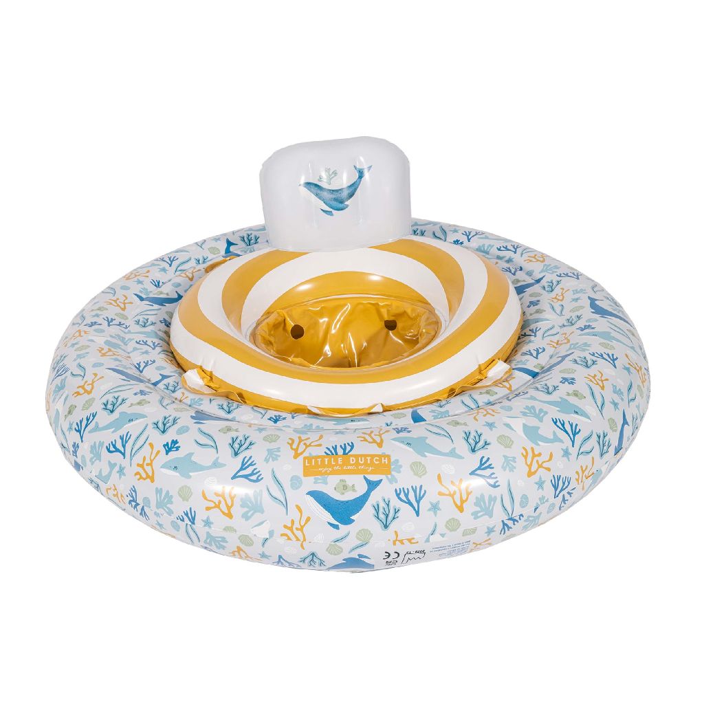 Baby-Schwimmsitz Ocean Dreams Blue von Little Dutch, ca. 67 cm