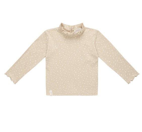 leevje Longsleeve Tiny Leaves mit Rüschenkragen Größe 86/92