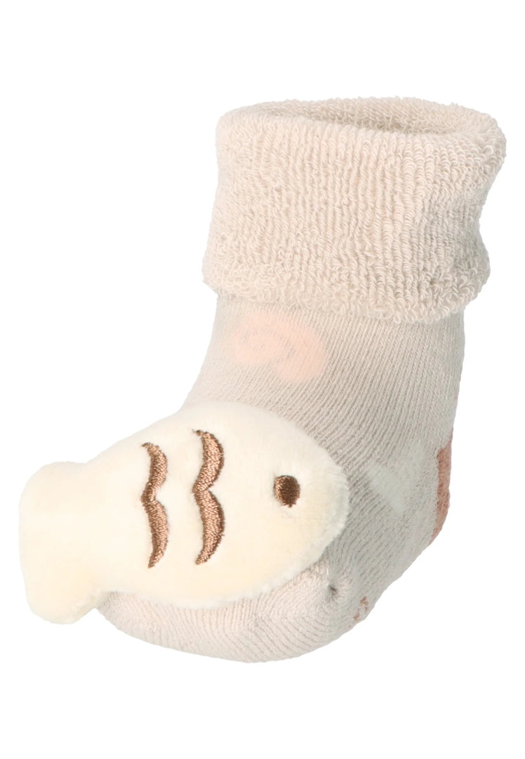 Baby rattle socks, nautical design, size 16 | Sterntaler