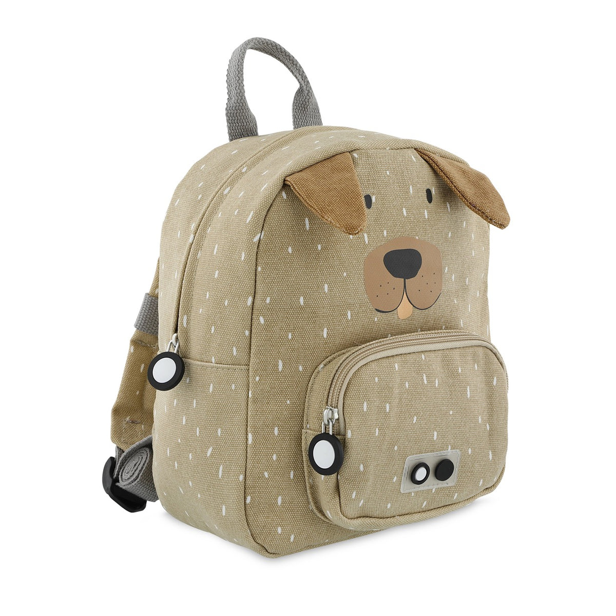 Trixie Rucksack klein Herr Hund – Seitenansicht mit Hundemotiv