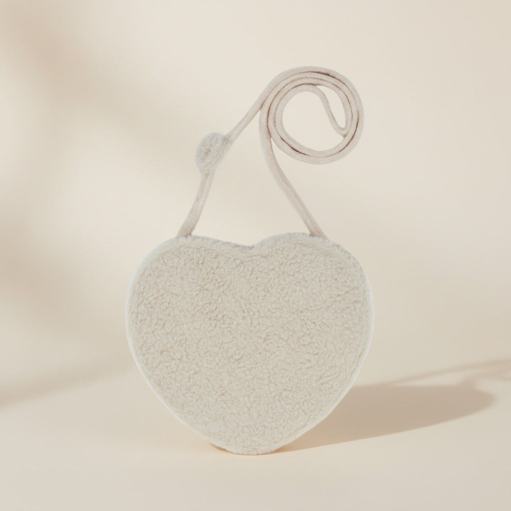 leevje Kinderhandtasche Teddy Heart in Herzform 18 × 16 cm