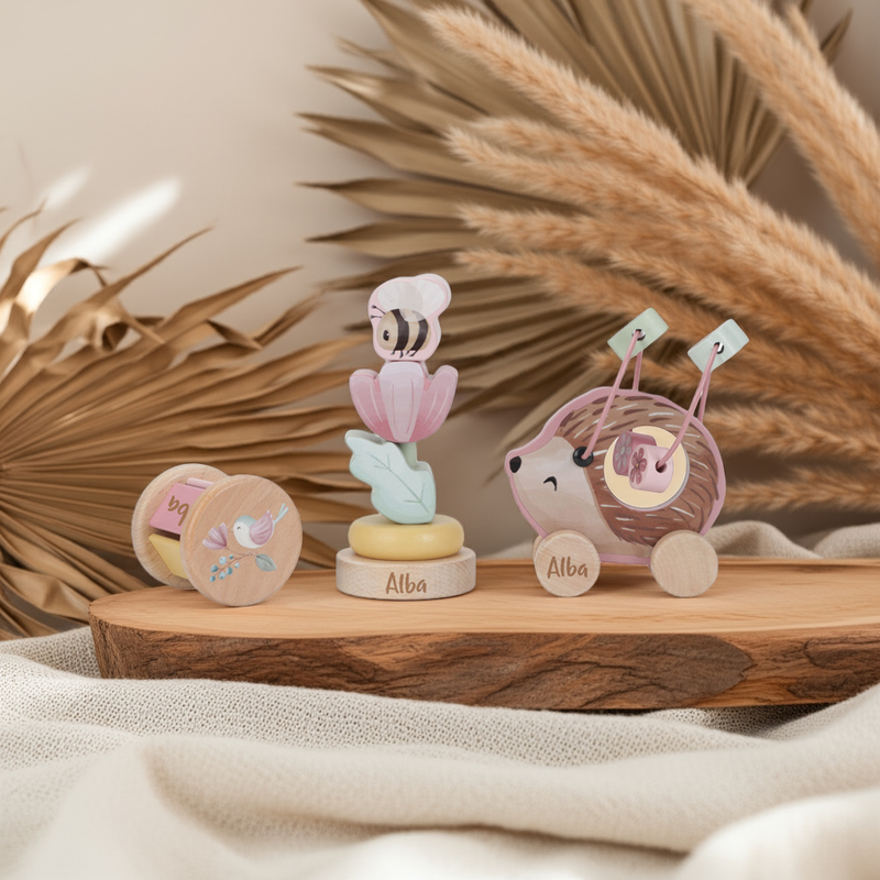 Little Dutch Holz-Geschenkset Fairy Garden – Geschenkbox mit drei Spielzeugen