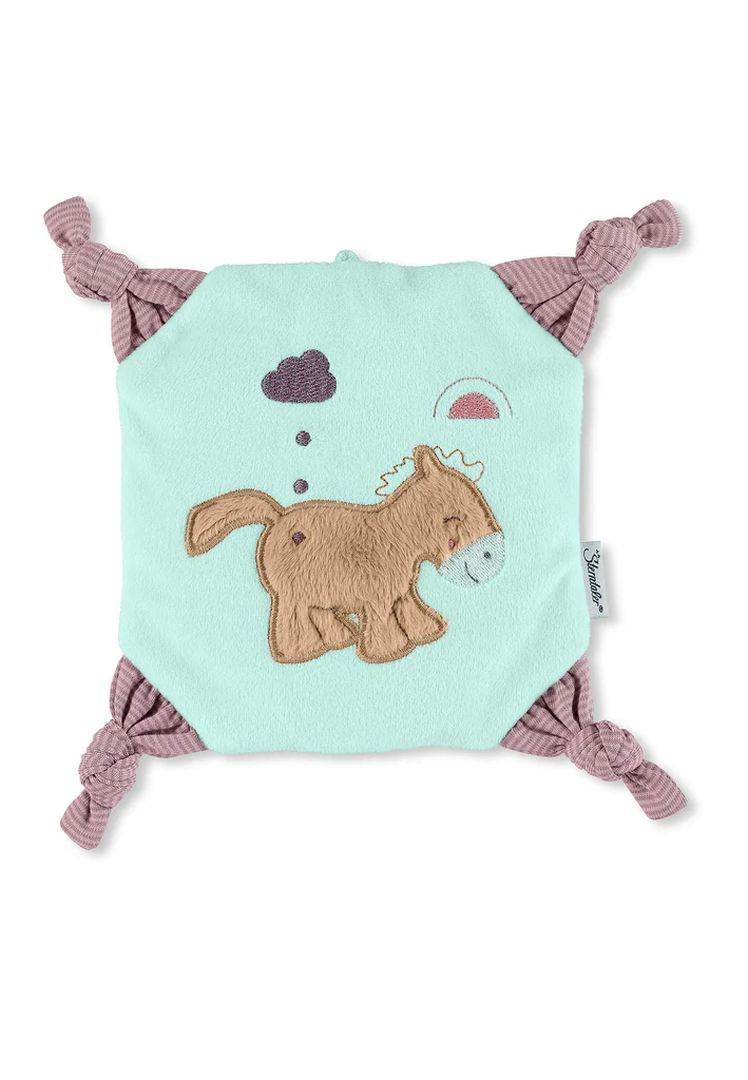 Sterntaler Wärmekissen Pony Pauline in Helltürkis mit herausnehmbarem Hafersäckchen