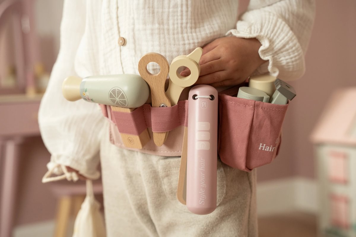 Holz-Friseurset Rosa | Little Dutch