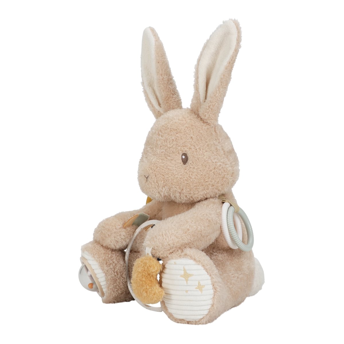 Baby Bunny Aktivitätsschmusetier – Detailansicht der Strukturen