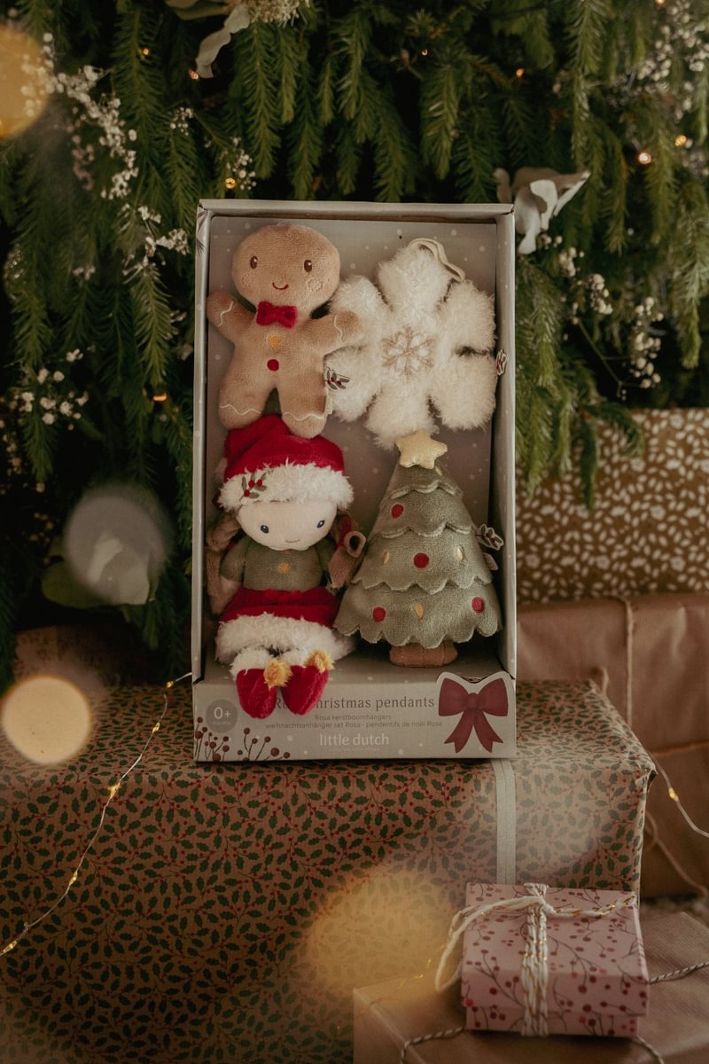Little Dutch Weihnachtsanhänger-Set Rosa GRS – 4-teilig