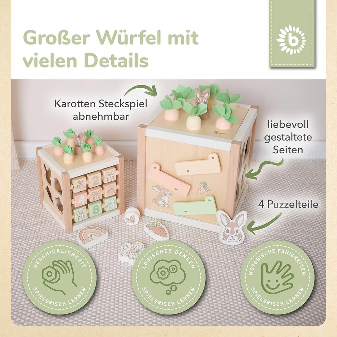 Bieco Motorikwürfel Hase Fine XXL – weitere Produktansicht 4