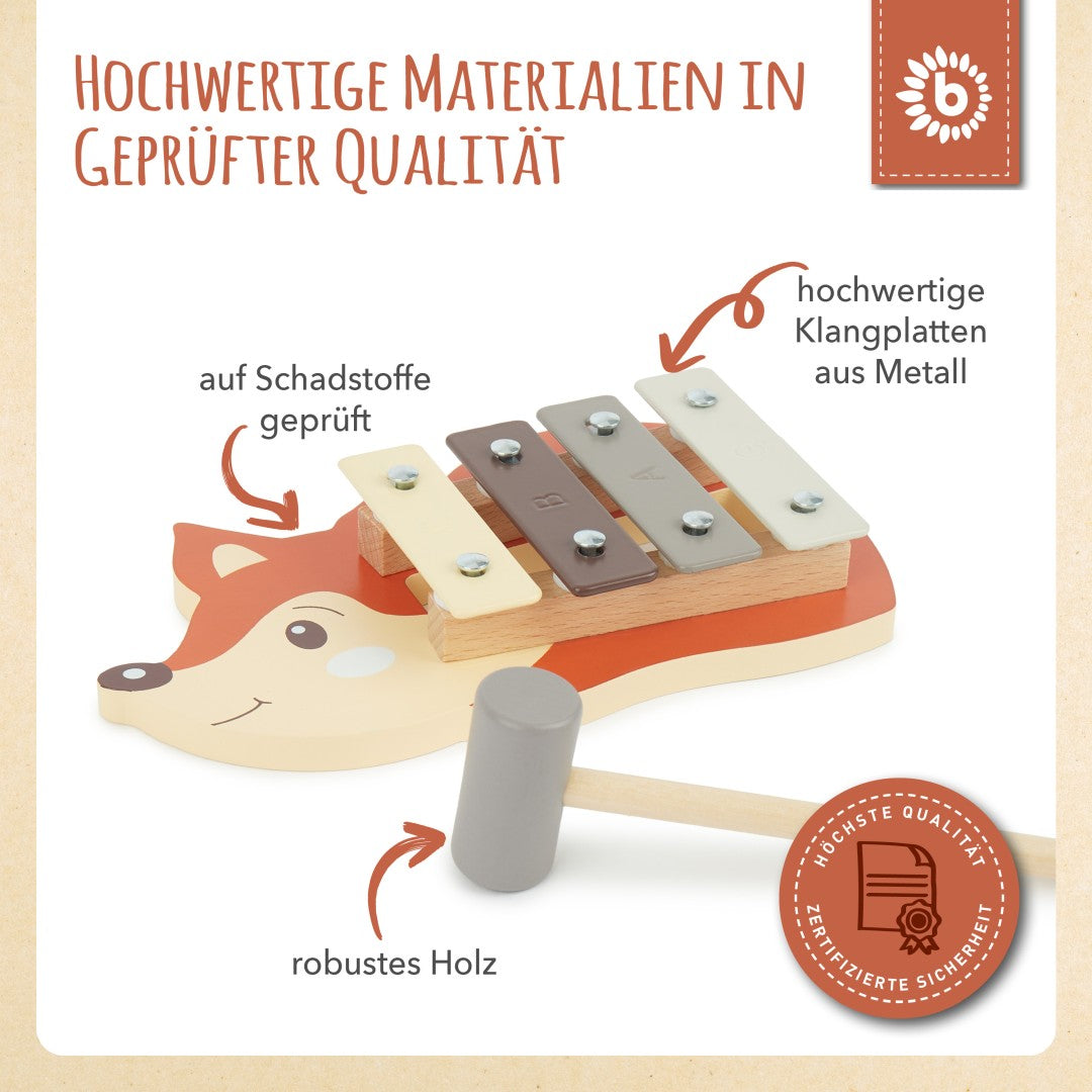 Bieco Mini Xylophon Fuchs