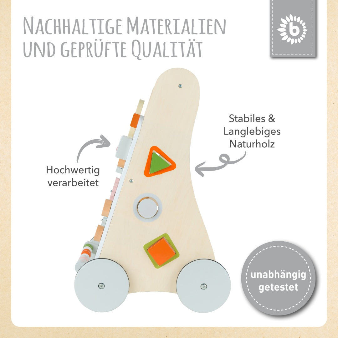 Lauflernwagen Waldtiere Holz | bieco