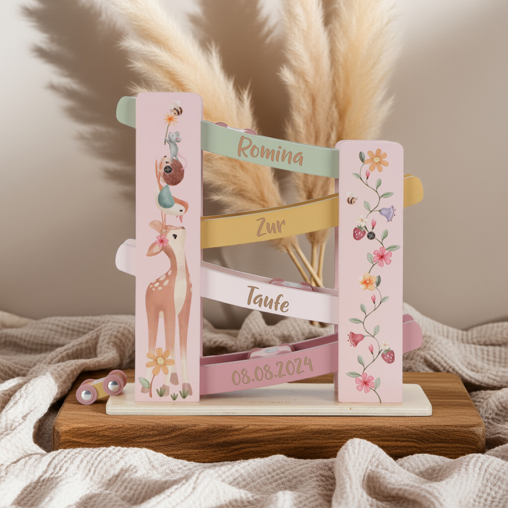Pista de canicas regalo de bautizo – por Schmatzepuffer