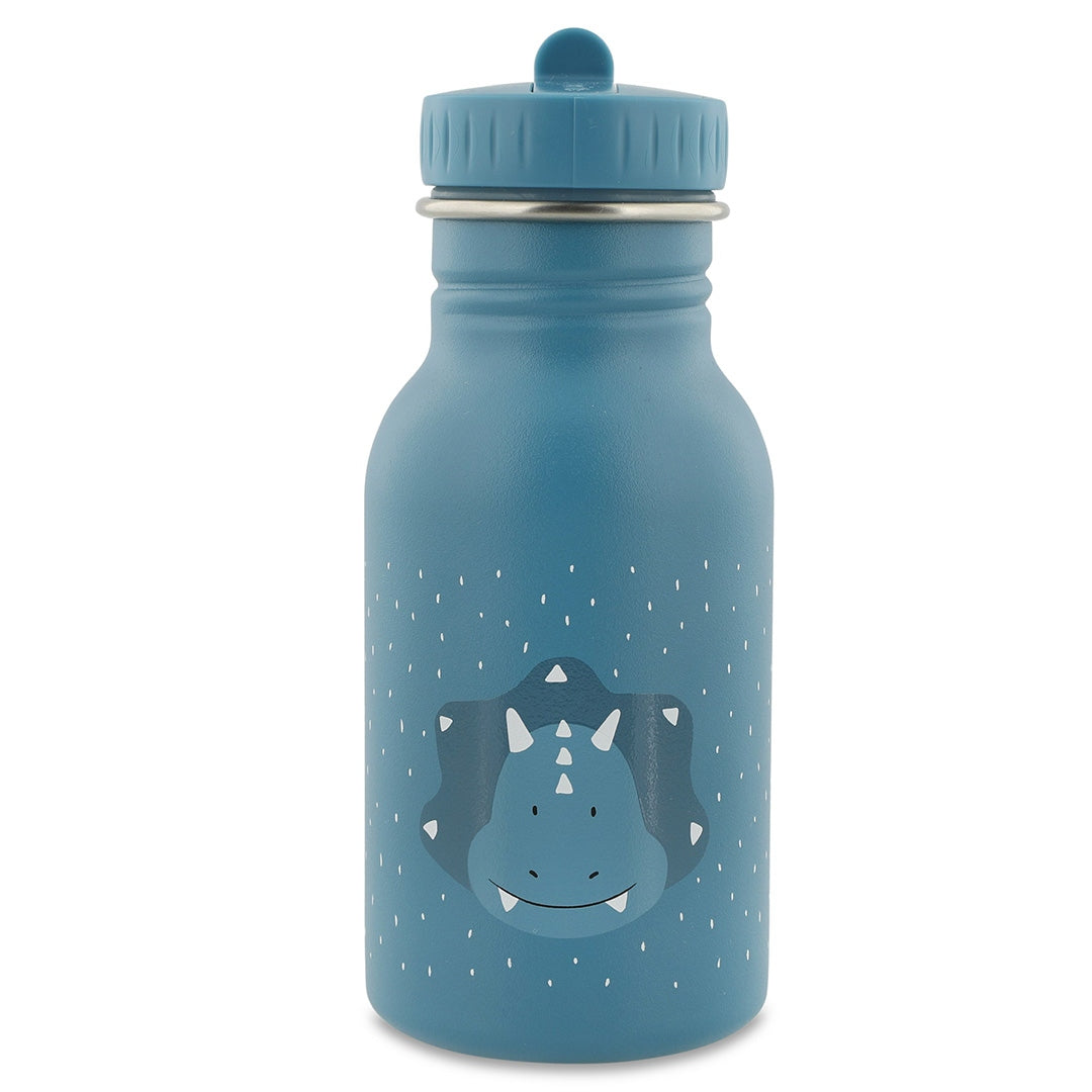 Trixie Trinkflasche 350ml Herr Triceratops – Frontansicht mit Triceratopsmotiv