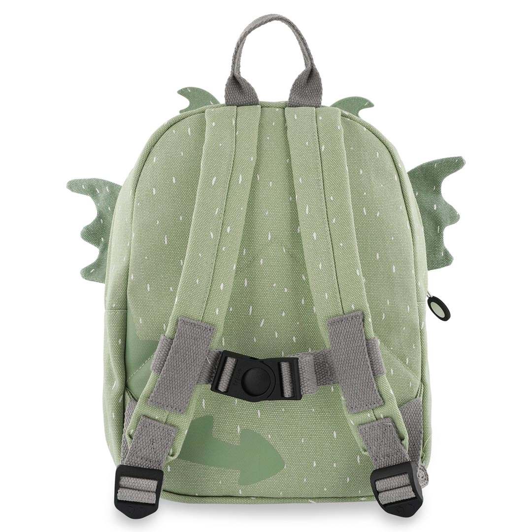 Trixie Rucksack Herr Drache – Rückansicht mit Schultergurten