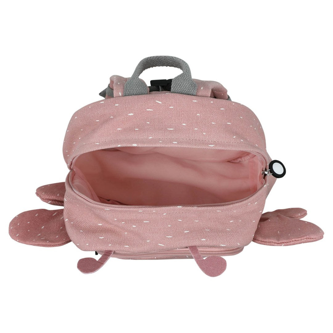 Trixie Rucksack Frau Schmetterling – geöffnet mit Blick ins Hauptfach