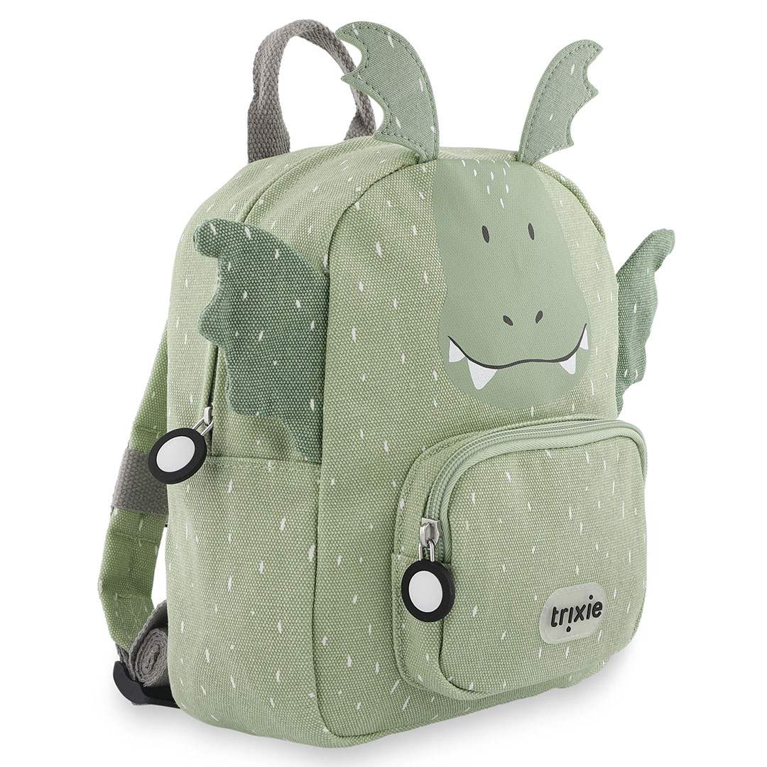 Trixie Kinderrucksack Herr Drache mit Tiermotiv – kleiner Rucksack für Kita, Kindergarten und Ausflüge