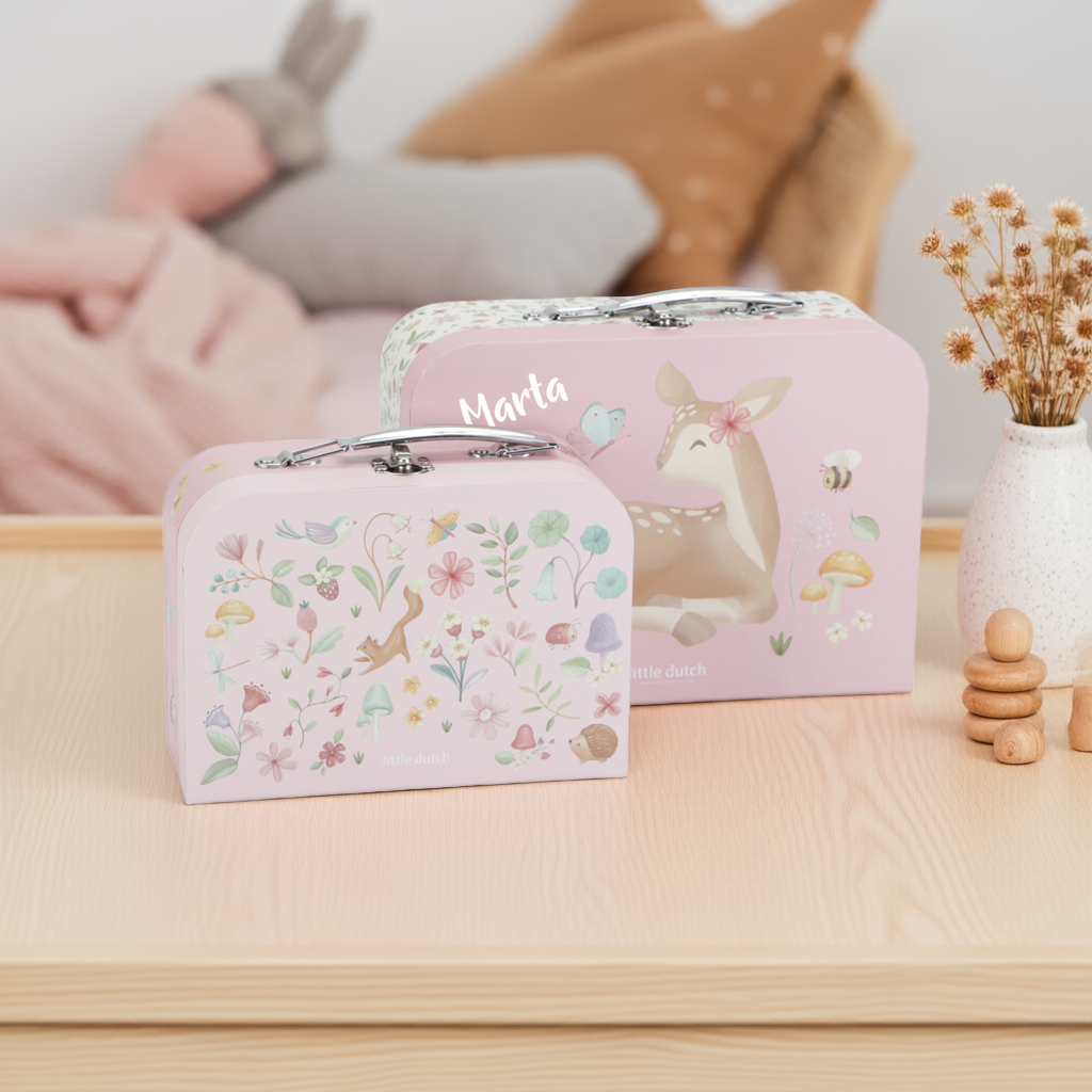 Little Dutch Kofferset Fairy Garden Rosa – personalisierbar ab 2 Jahren