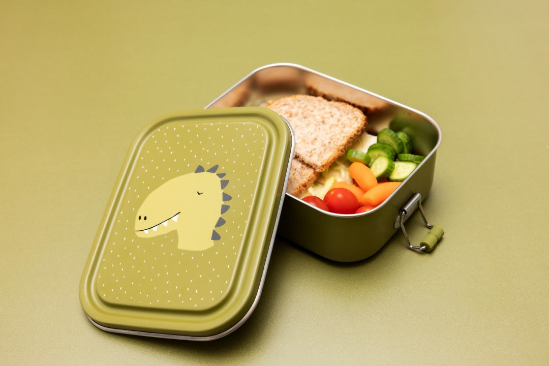 Trixie Brotdose klein Herr Dino aus Edelstahl – Produktansicht