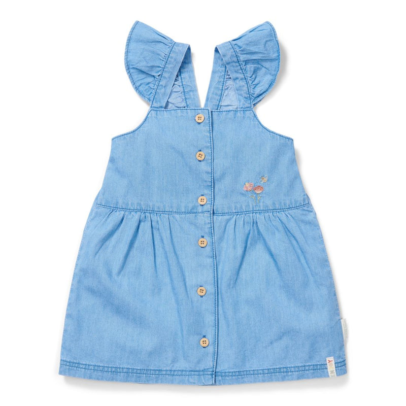 Ärmelloses Little Dutch Kleid in Denim-Optik aus der Little Farm Kollektion