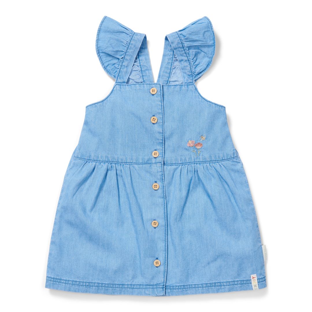 Ärmelloses Little Dutch Kleid in Denim-Optik aus der Little Farm Kollektion