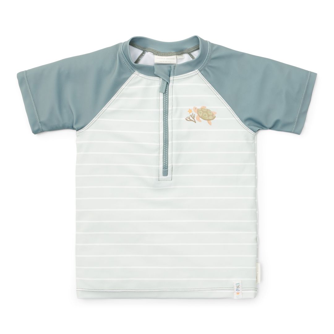 Little Dutch Bade-T-Shirt Fresh Greens Größe 74/80