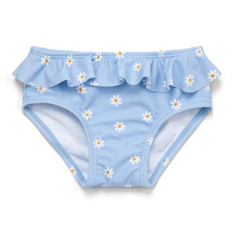 Badehose Daisies Blue mit Volants für Kinder