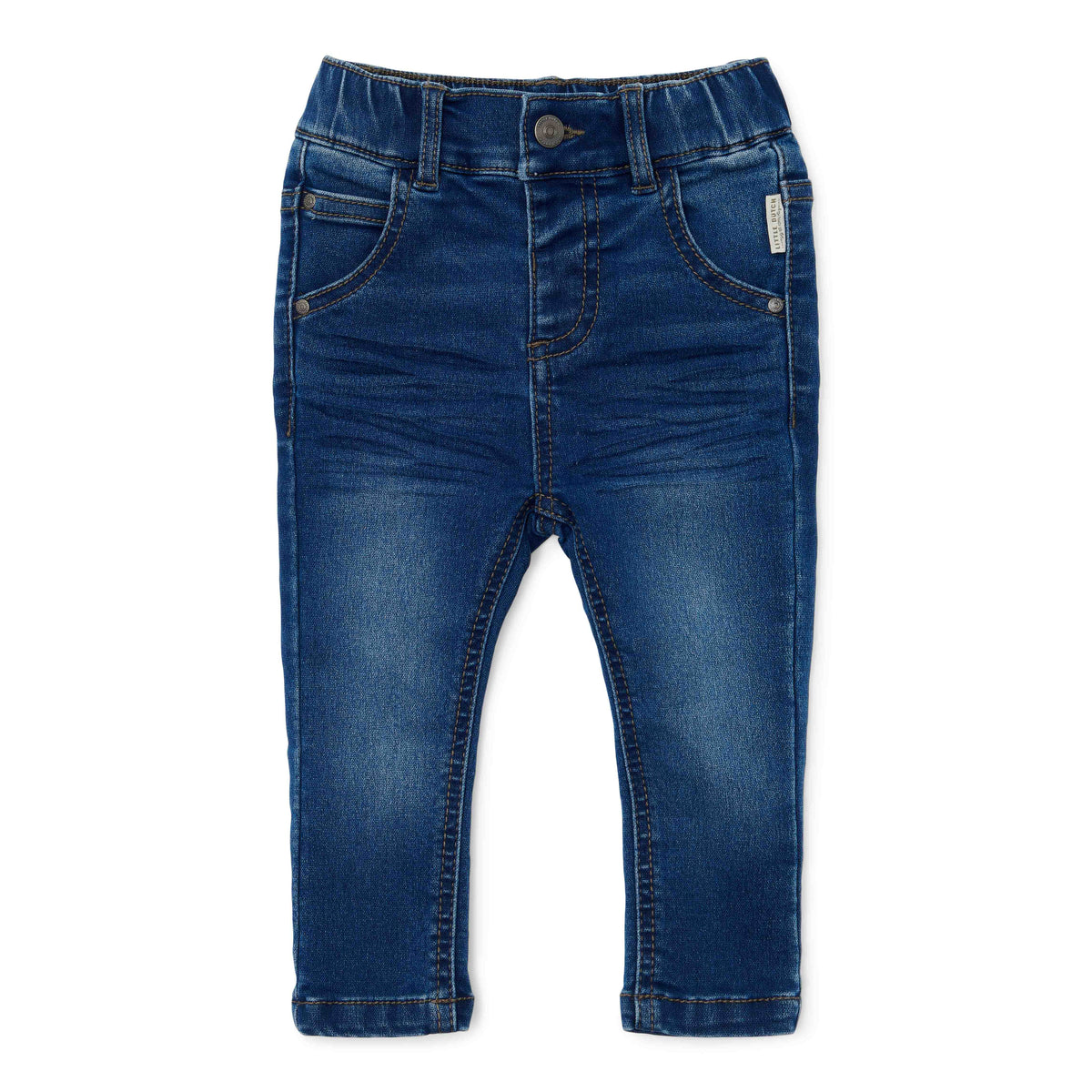 Denim-Jogginghose Little Farm in Dunkelblau mit elastischem Bund