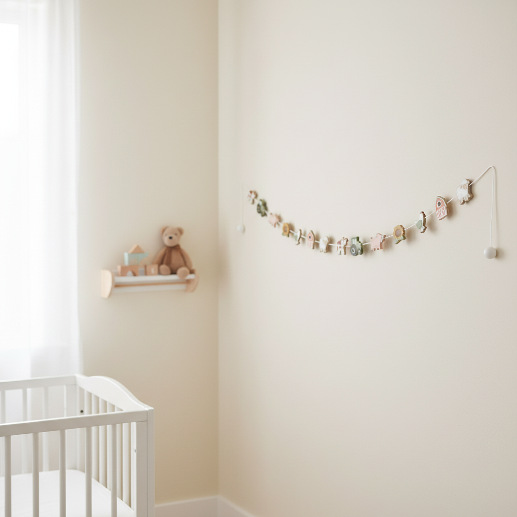 Little Dutch Little Farm Girlande – Bauernhof-Deko aus FSC-Mischpapier und Karton