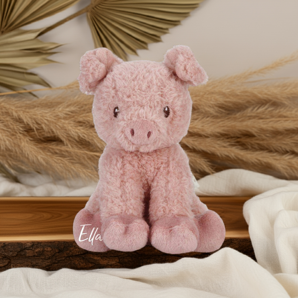 Knuffel varken Little Farm 17 cm – vanaf de geboorte