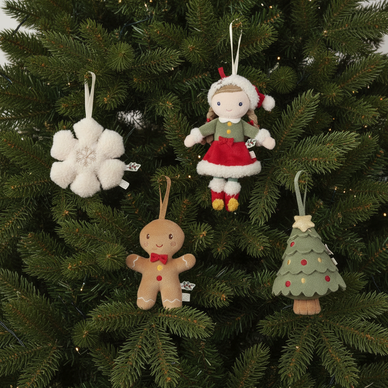 Little Dutch Weihnachtsanhänger-Set Rosa GRS – 4-teilig