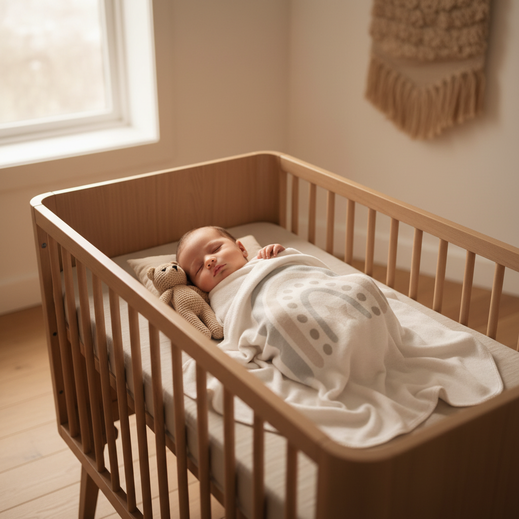 Produktansicht 3: Babydecke Regenbogen aus Bio-Baumwolle