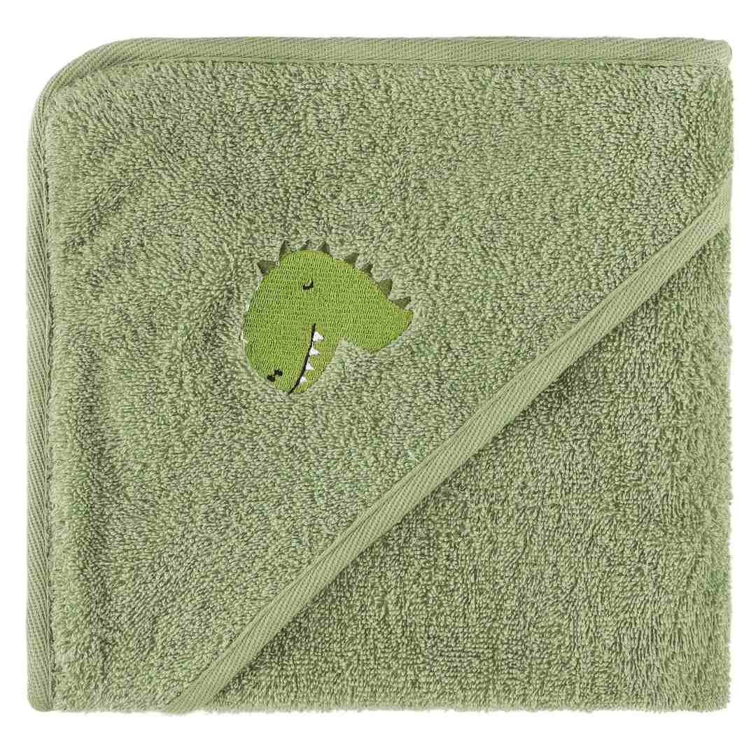 Trixie Kapuzenbadetuch Herr Dino 75 x 75 cm – Produktansicht