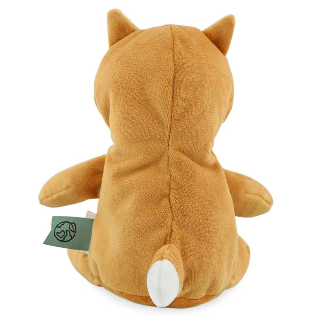 Trixie Kuscheltier Herr Fuchs Baby – Detailansicht des weichen Tierfreunds aus recyceltem Crystal-Velboa-Stoff