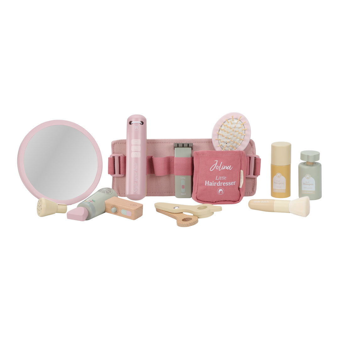 Little Dutch Friseurset LD2514 aus Holz in Rosa mit Zubehör