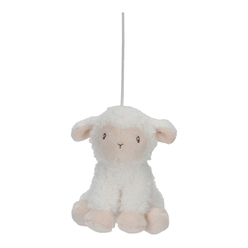 Detailansicht des Musik-Mobiles Little Farm mit Farmtieren